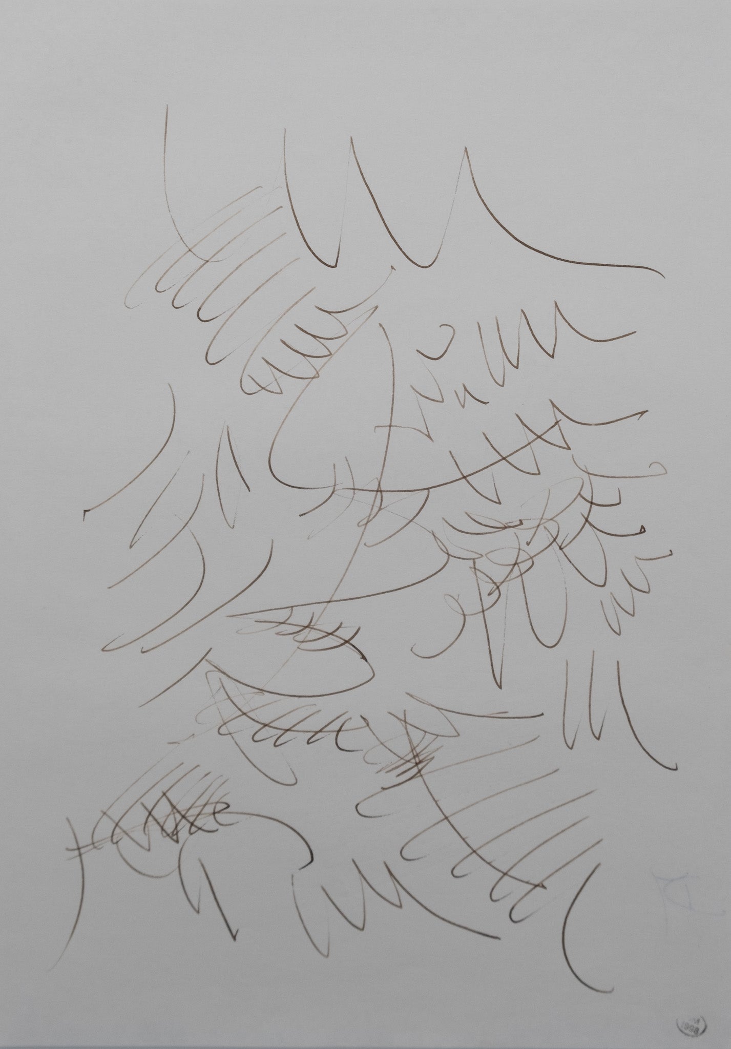 Dora MAAR : Composition végétale - Dessin original signé