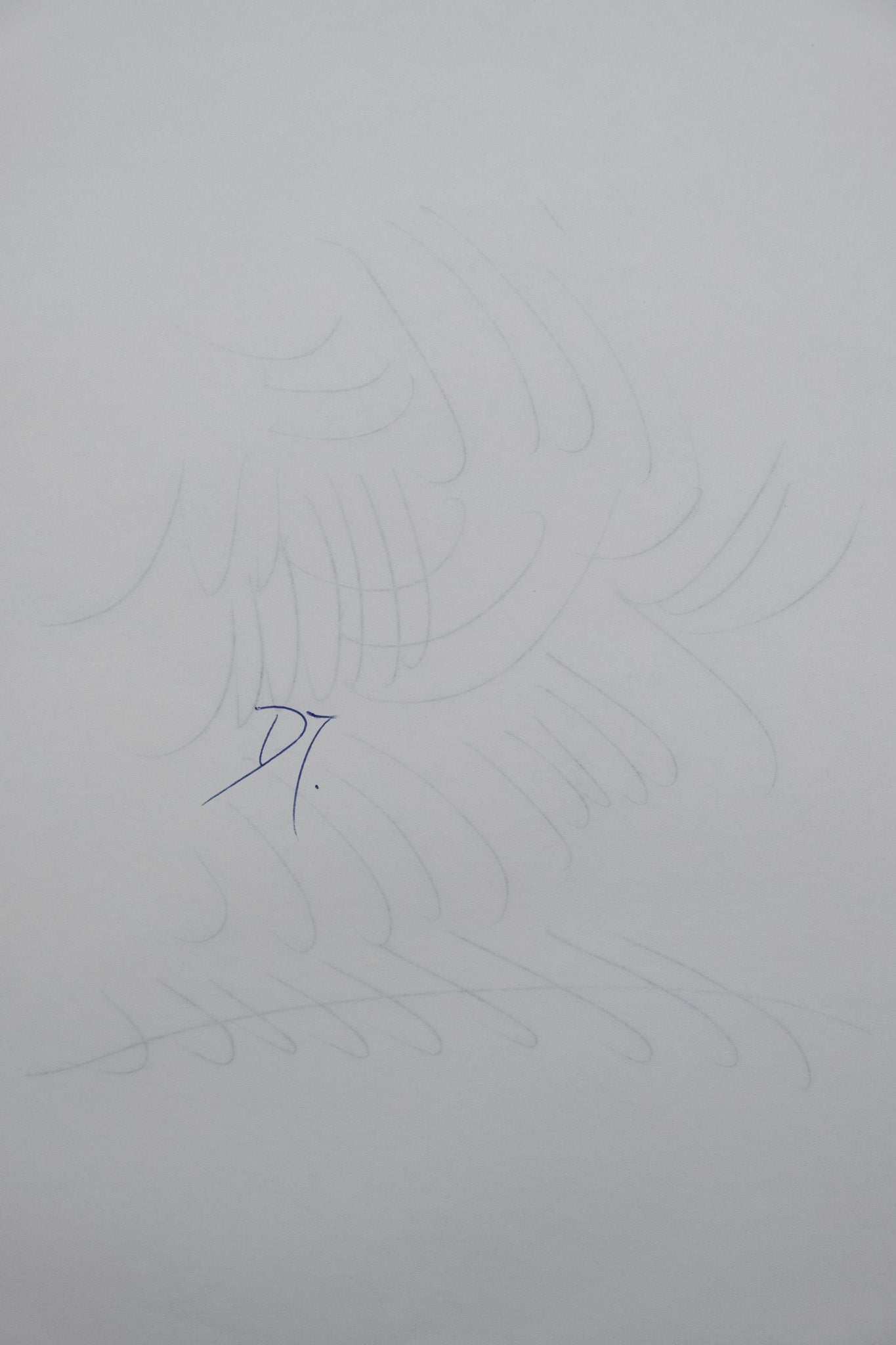 Dora MAAR : Composition brumeuse - Dessin original signé