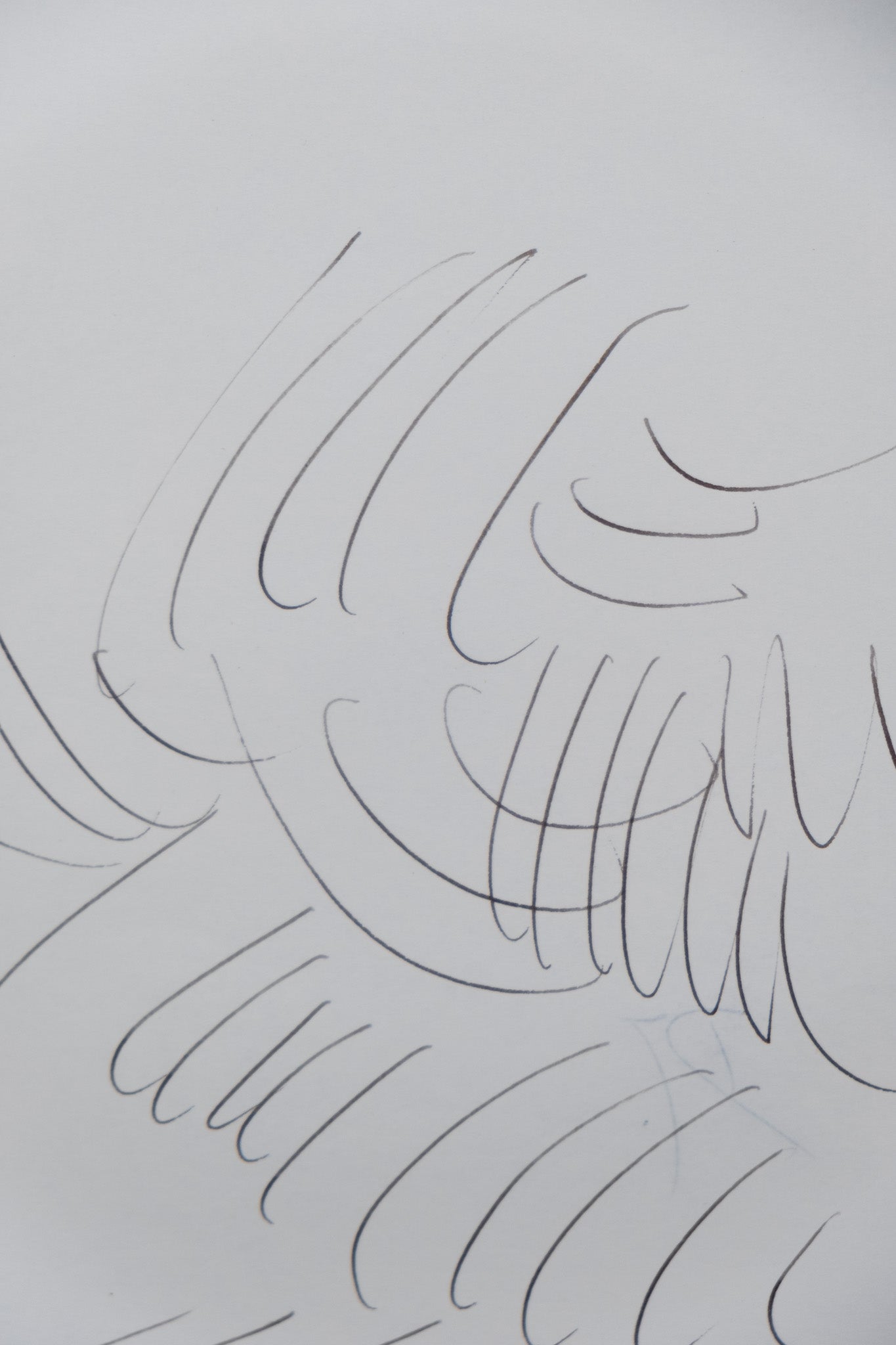 Dora MAAR : Composition brumeuse - Dessin original signé