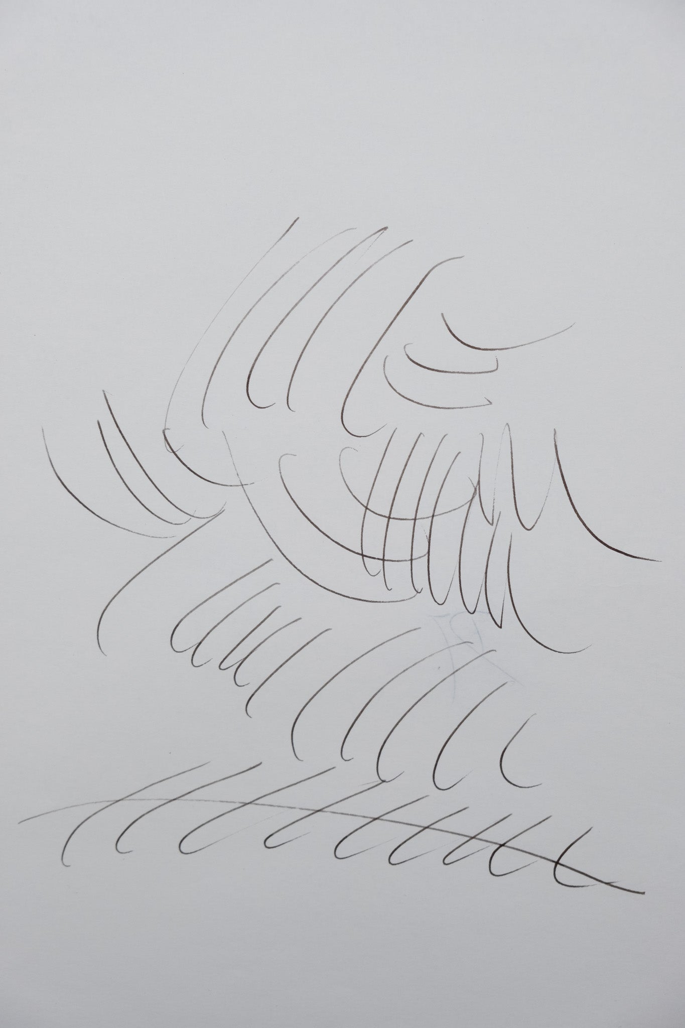 Dora MAAR : Composition brumeuse - Dessin original signé