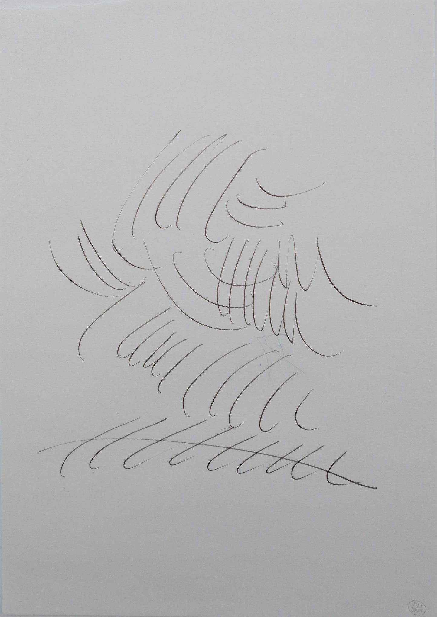 Dora MAAR : Composition brumeuse - Dessin original signé