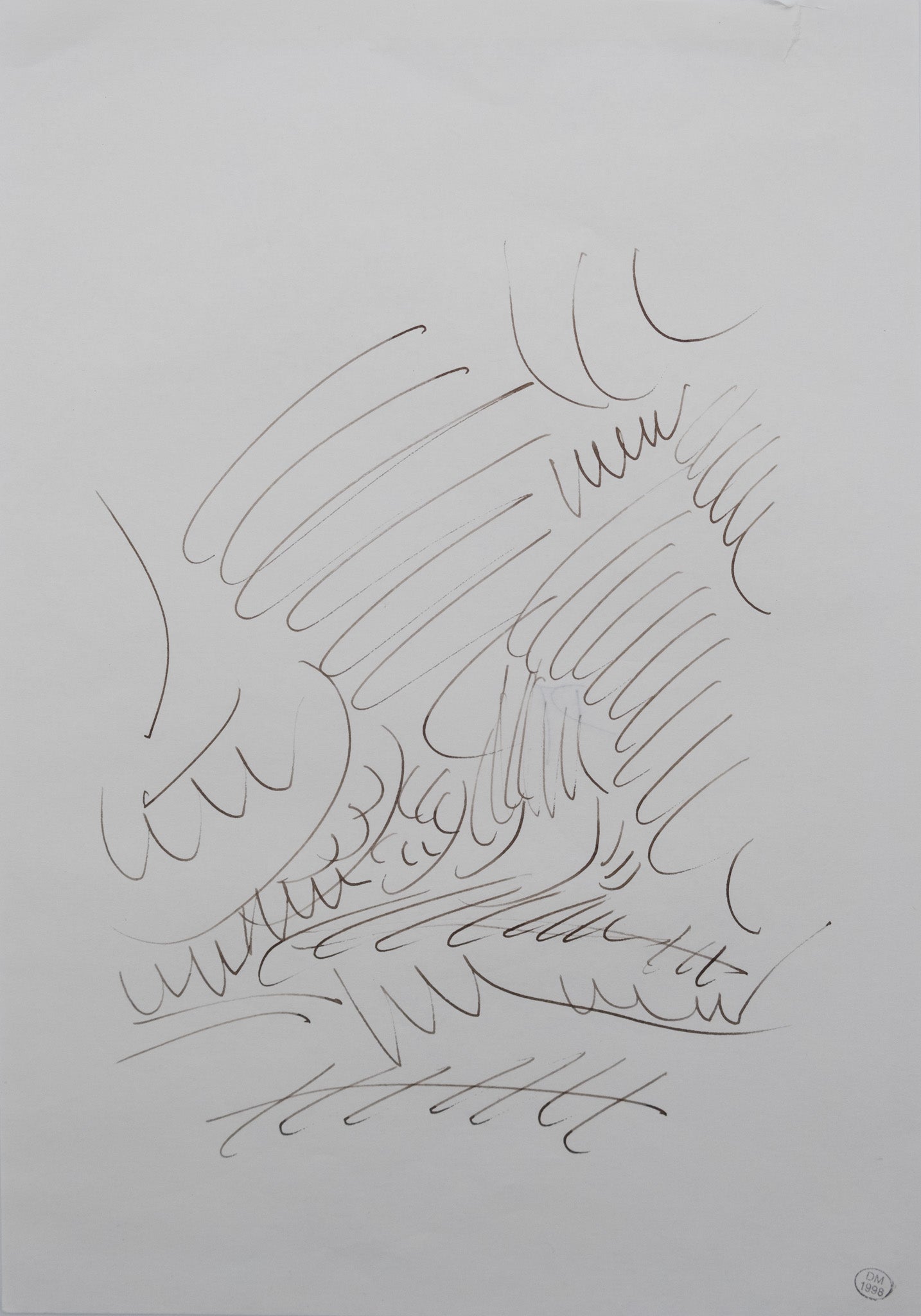 Dora MAAR : Forêt surréaliste - Dessin original signé