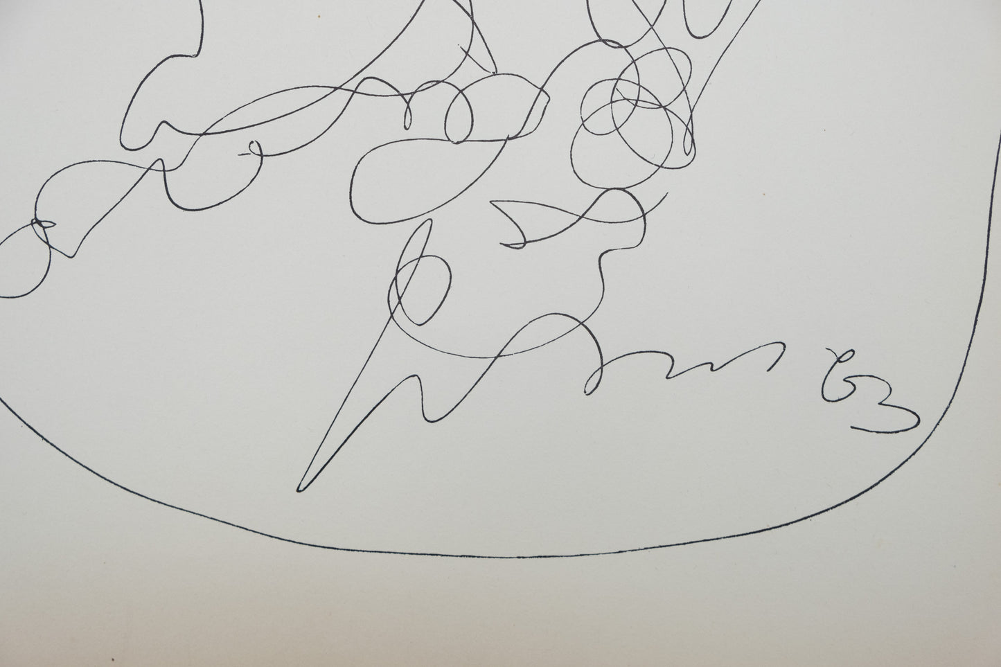 Lucio FONTANA : La servante justifiée - Lithographie signée