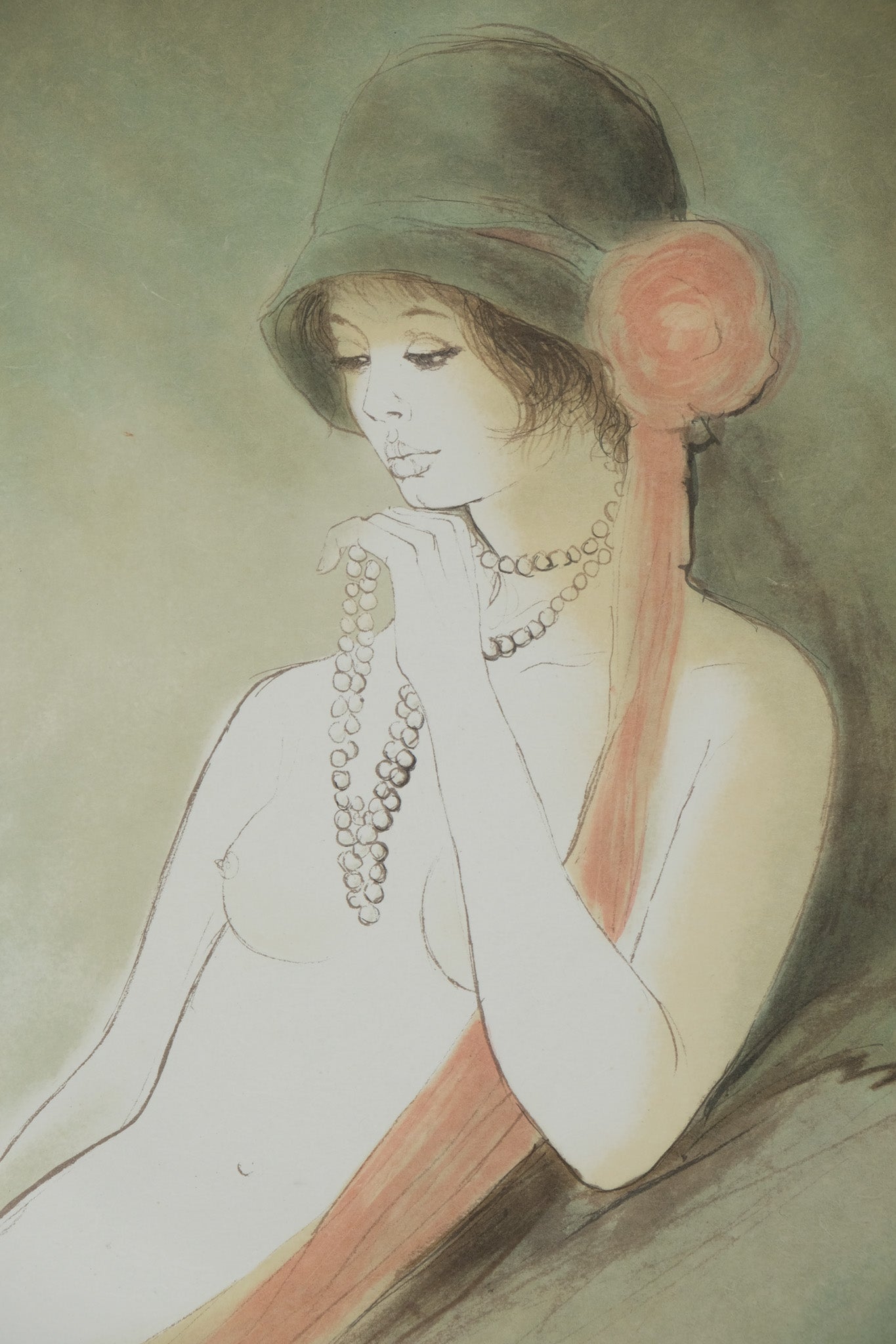 Bernard CHAROY : Portrait de Charlotte - Lithographie originale signée