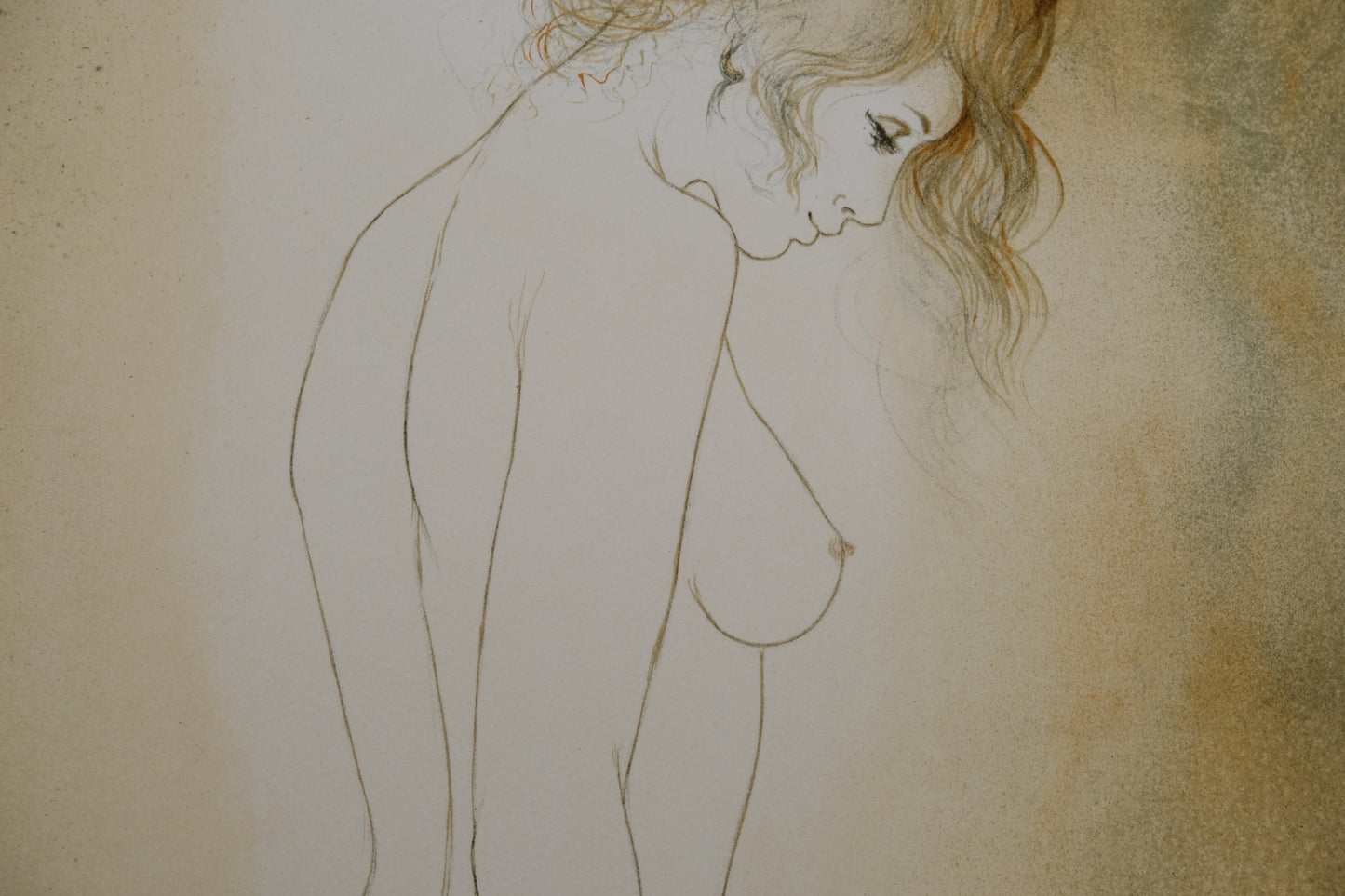 Bernard CHAROY : Nu de Virginie - Lithographie originale signée