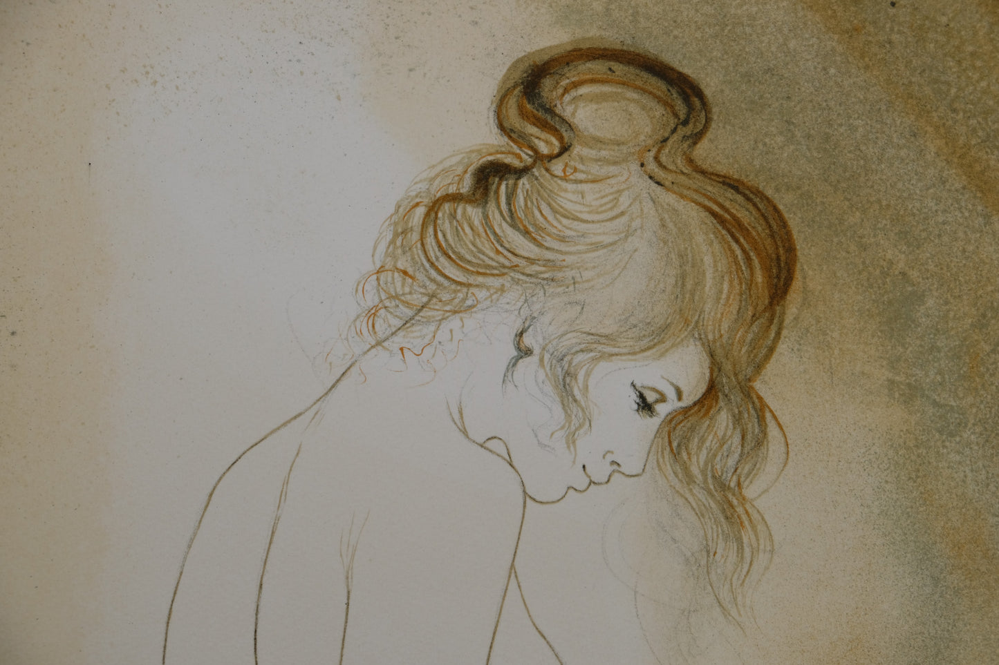 Bernard CHAROY : Nu de Virginie - Lithographie originale signée