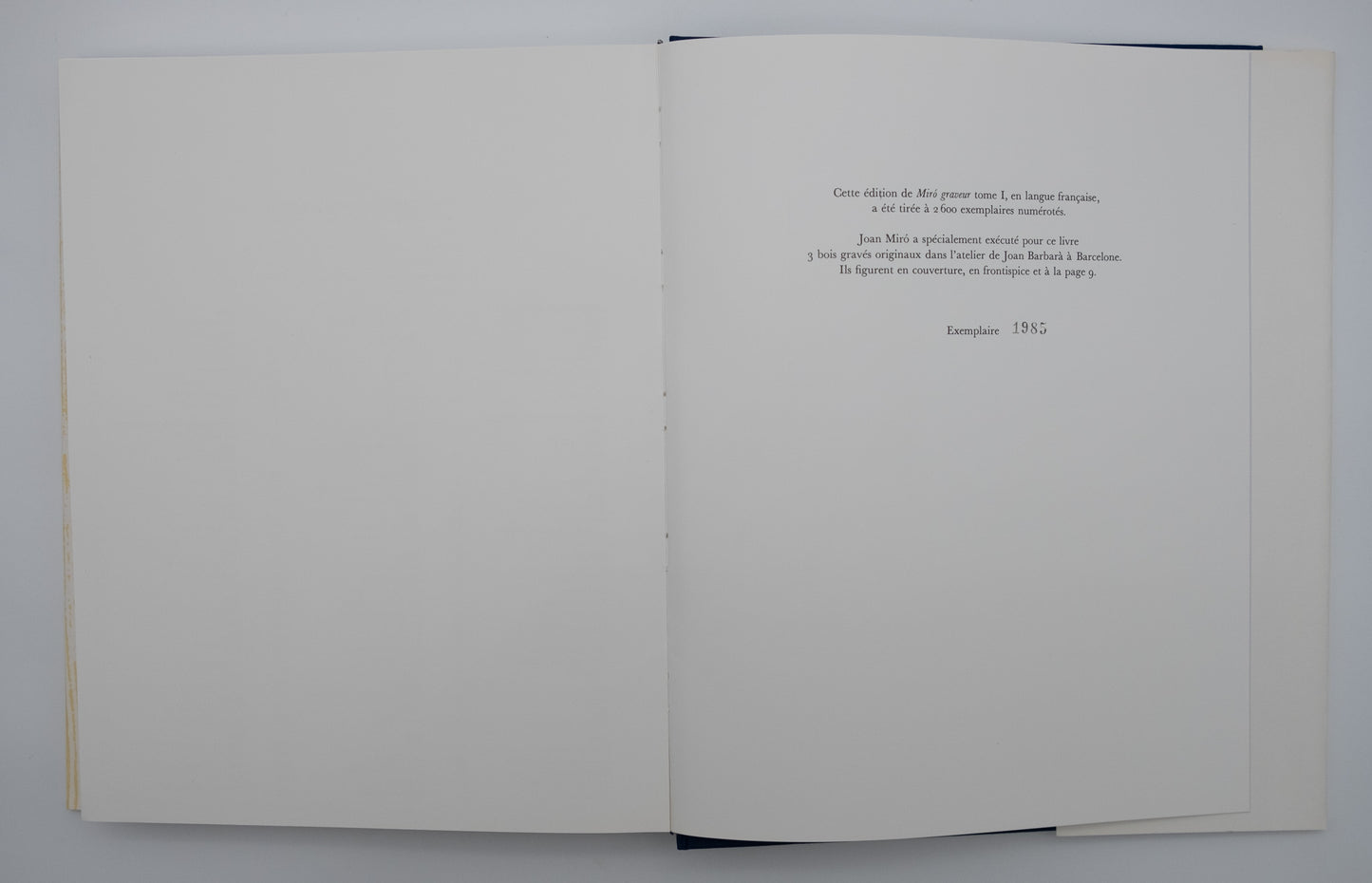 Joan MIRO : Volume I Miró Graveur (1928-1960) - 2 bois gravés originaux