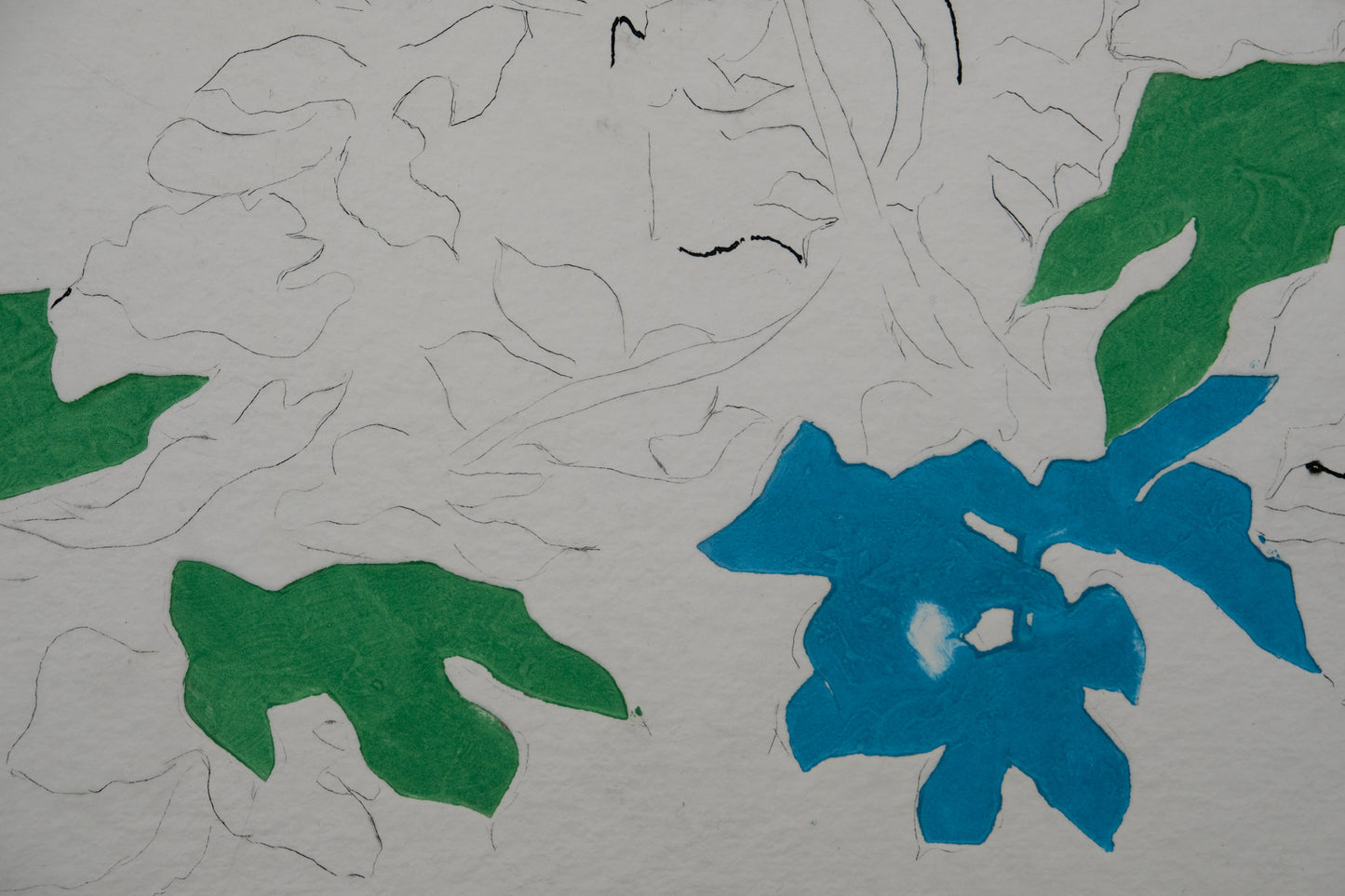 Paul GUIRAMAND : Hommage à Matisse - Gravure originale signée