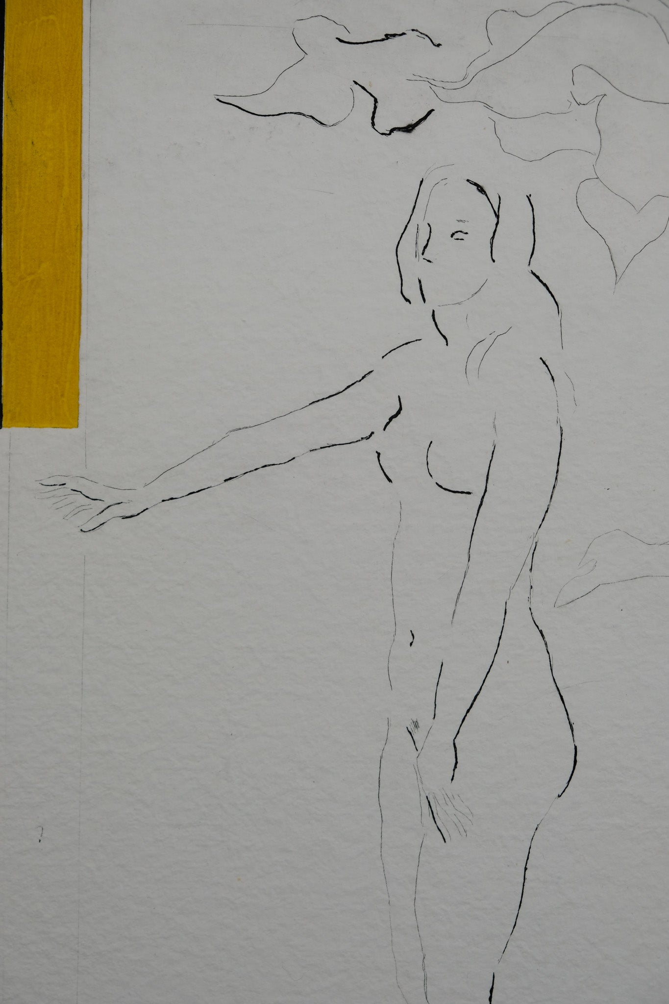 Paul GUIRAMAND : Hommage à Matisse - Gravure originale signée
