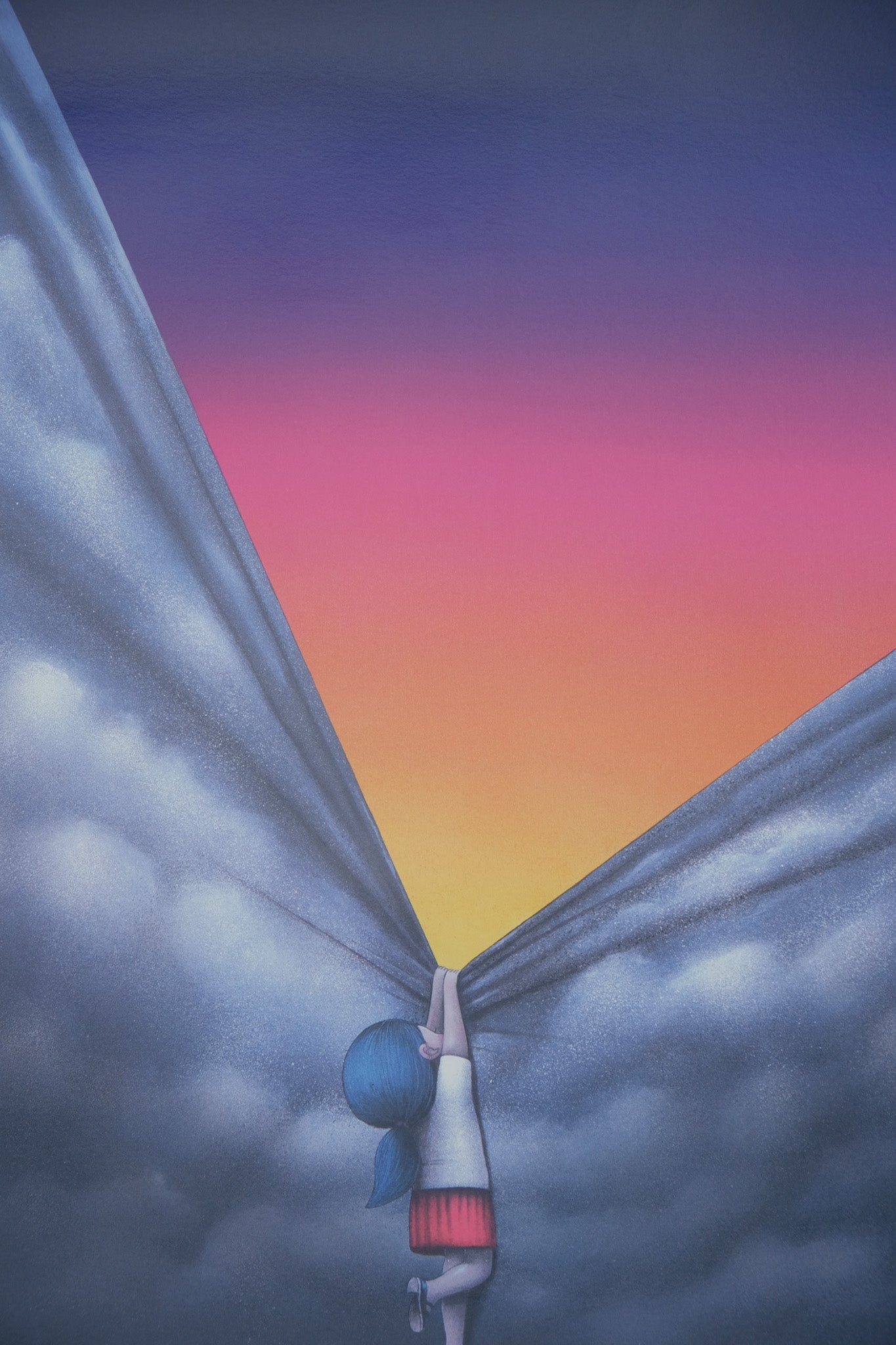 SETH : Derrière les nuages - Digigraphie originale