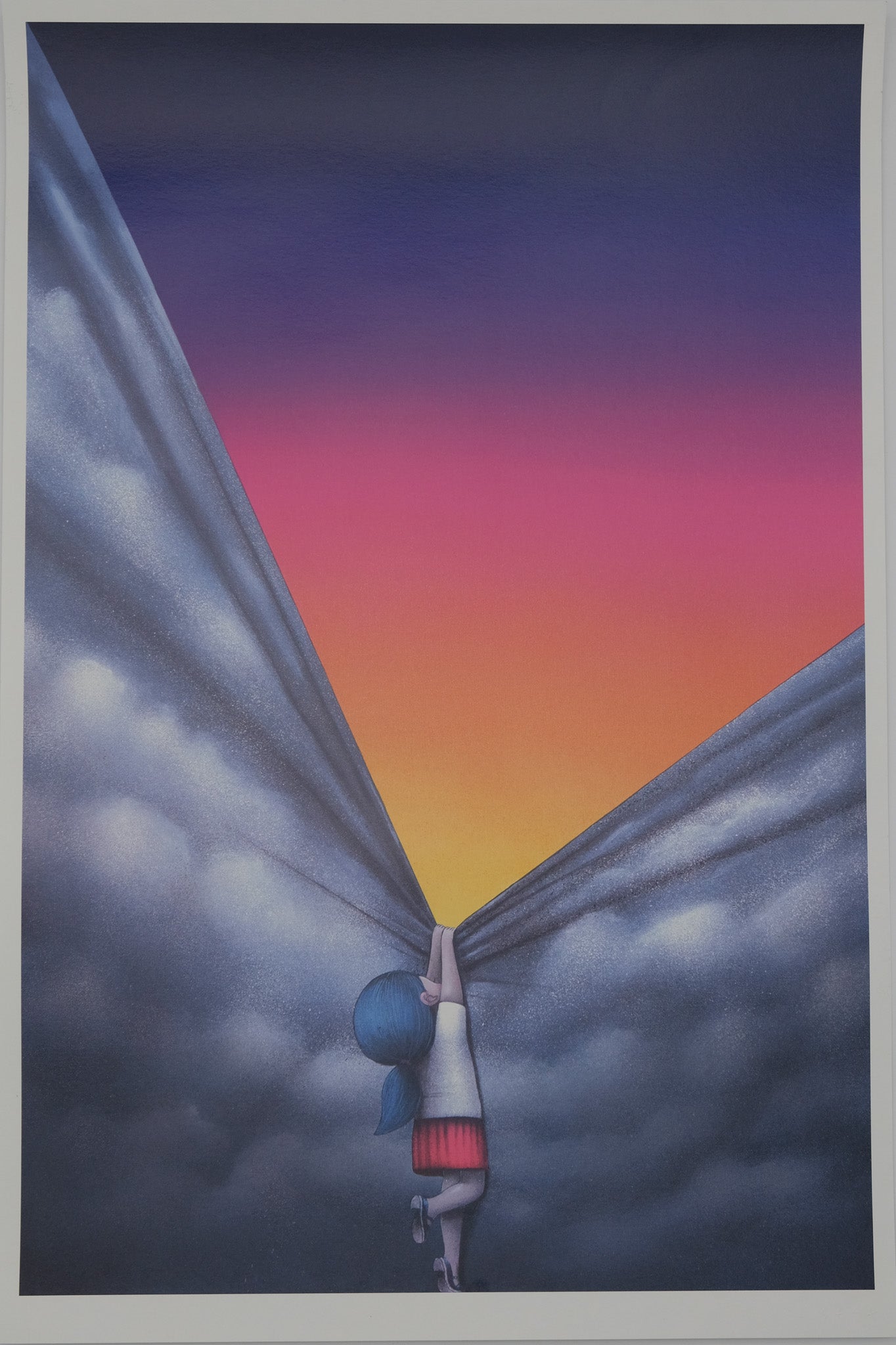 SETH : Derrière les nuages - Digigraphie originale