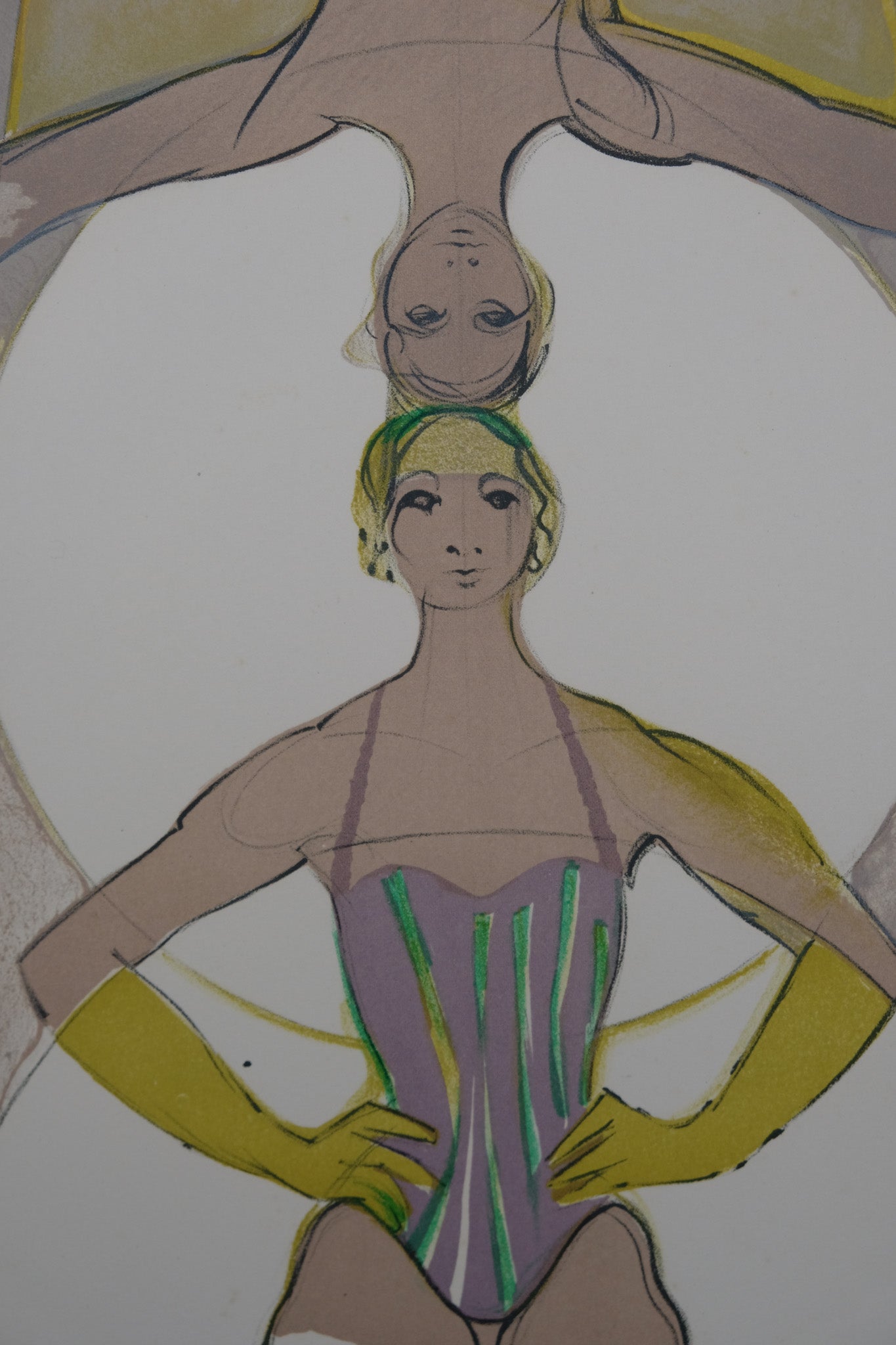 Camille HILAIRE : Les équilibristes - Lithographie originale signée