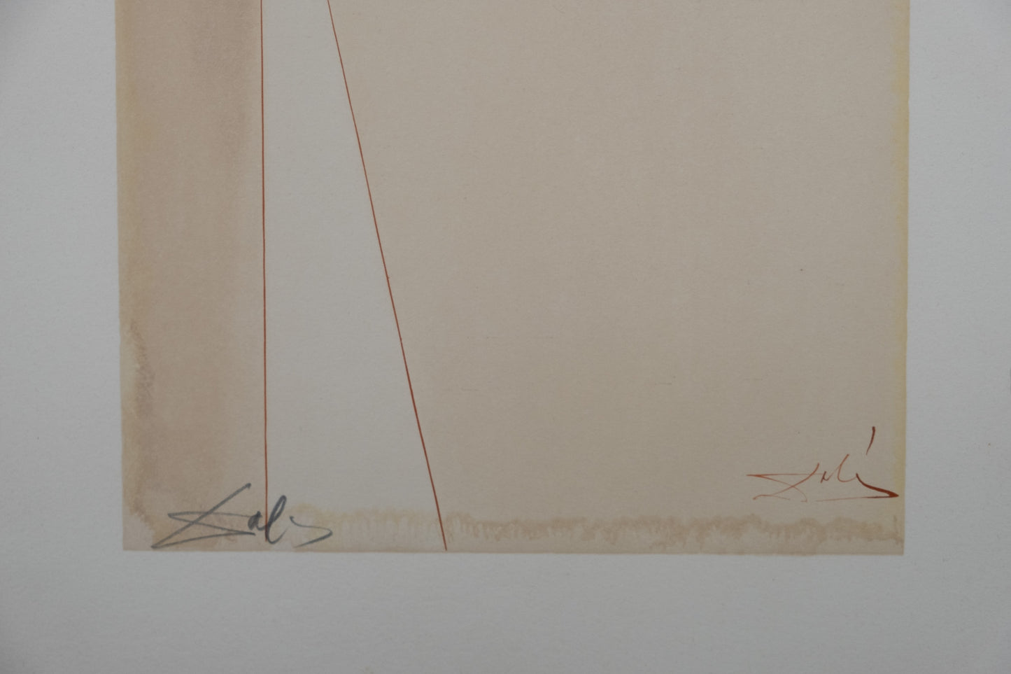 Salvador DALI : Départ pour un grand voyage - Lithographie originale signée