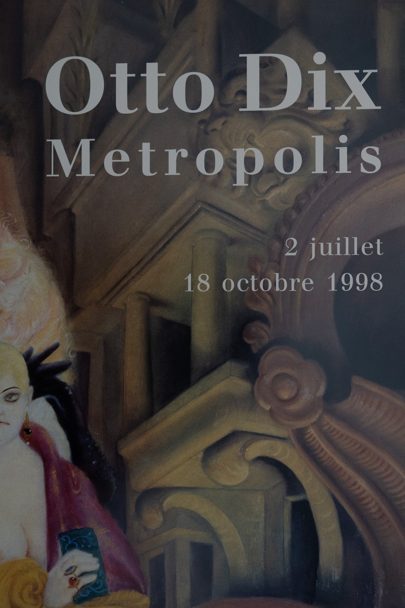 Otto DIX : Métropolis (La Grande Ville) - Affiche originale