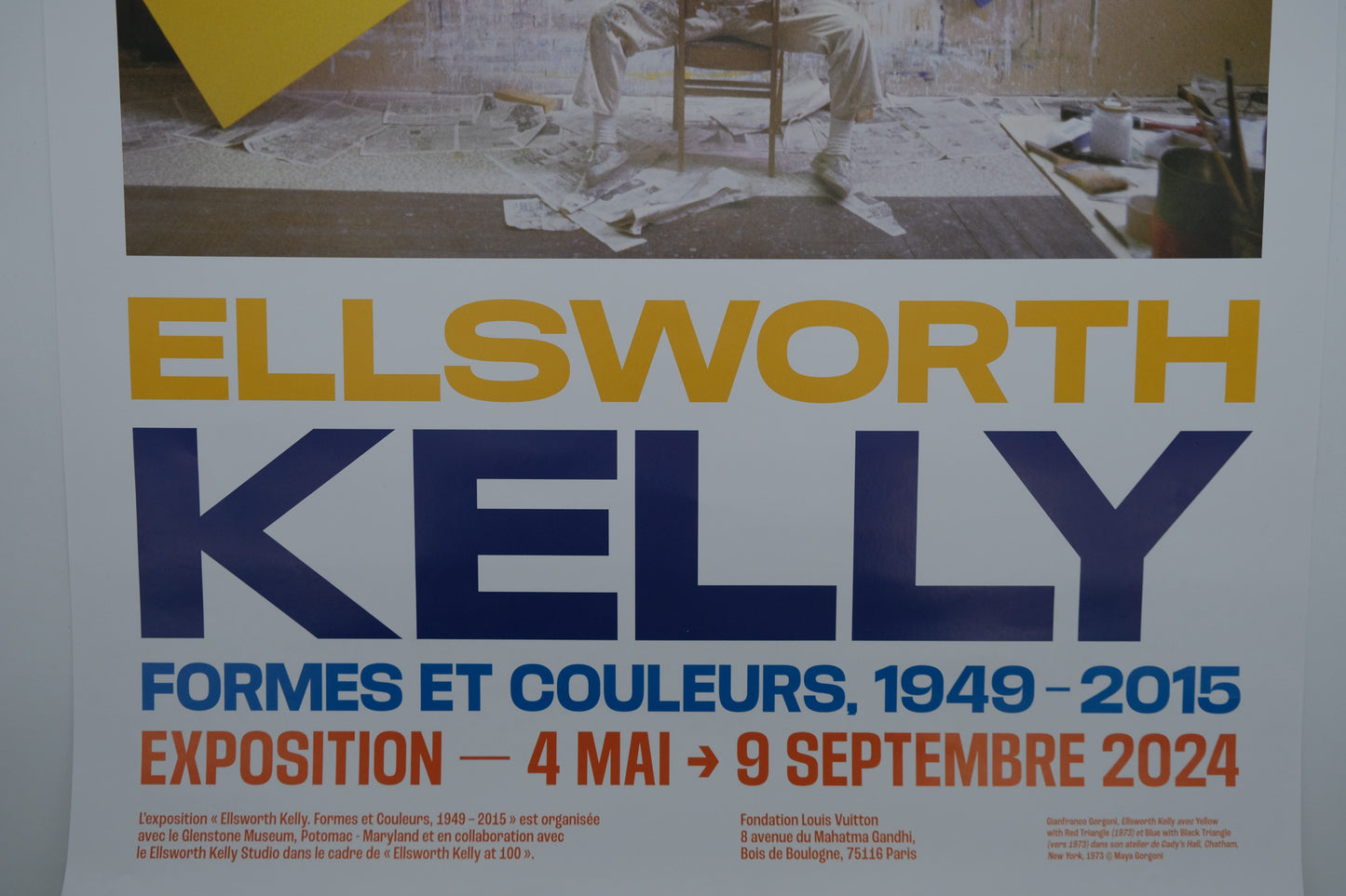 Ellsworth KELLY : L'artiste dans son atelier - Affiche originale