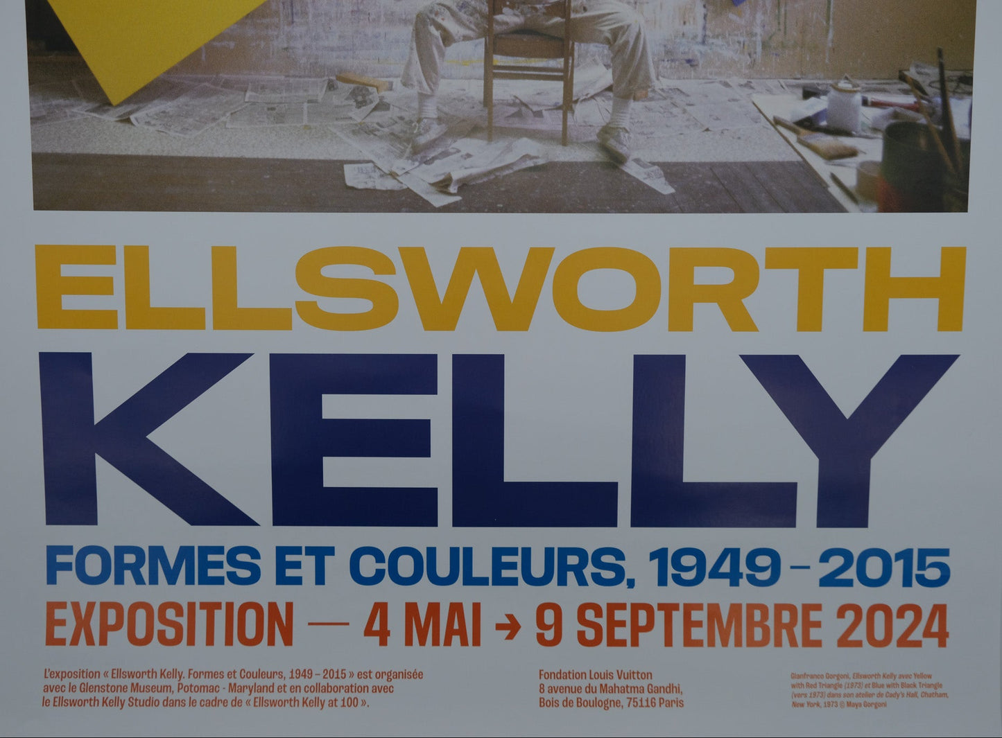 Ellsworth KELLY : L'artiste dans son atelier - Affiche originale en couleurs