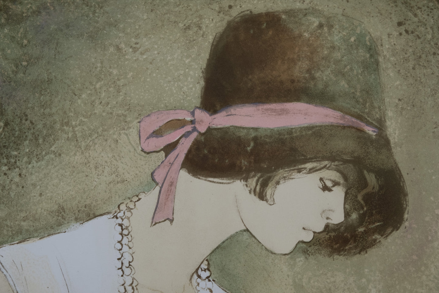 Bernard CHAROY : Charlotte au collier - Lithographie originale signée