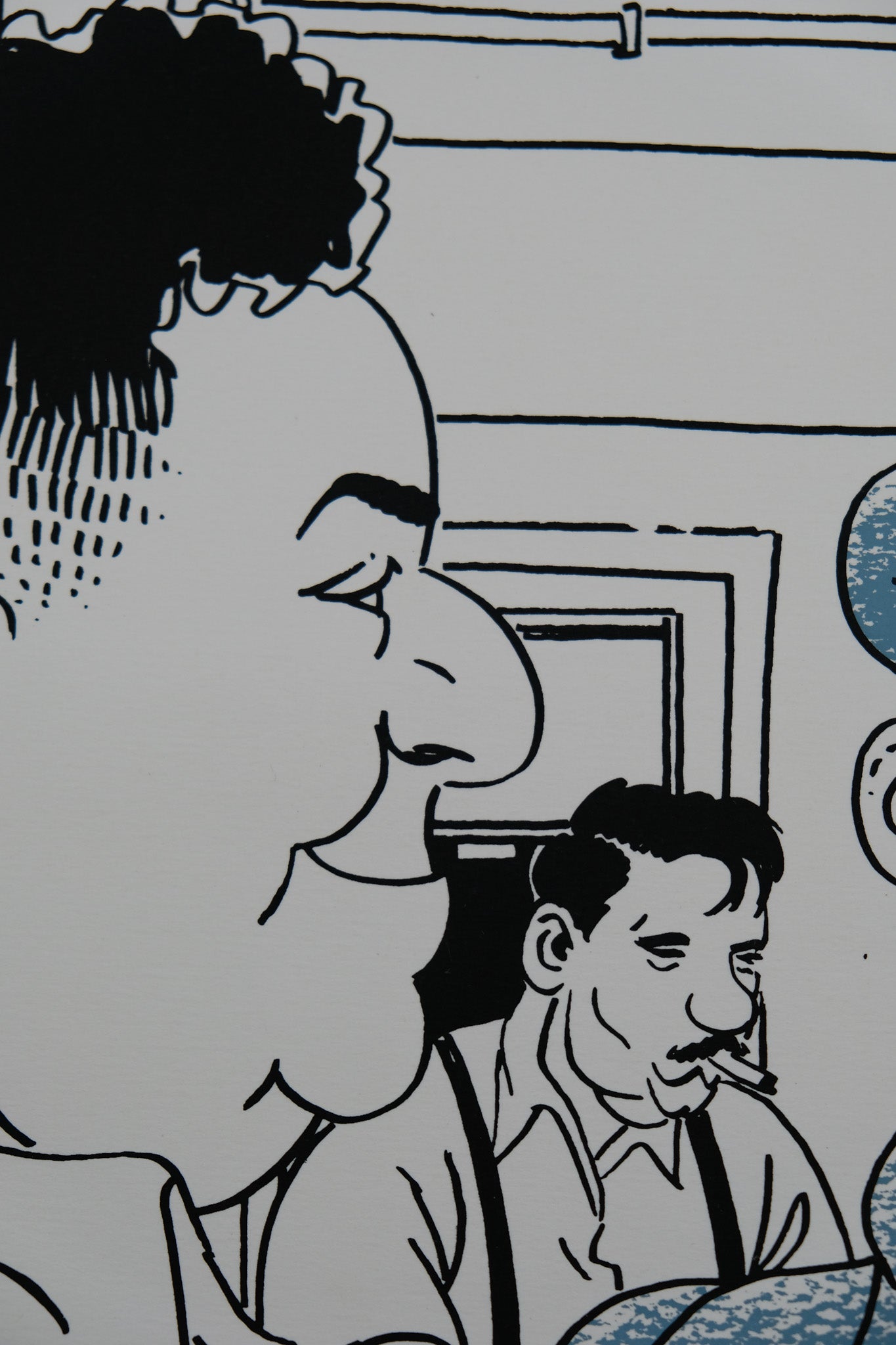 Emmanuel MOYNOT : La pension des deux-roses - Lithographie originale signée