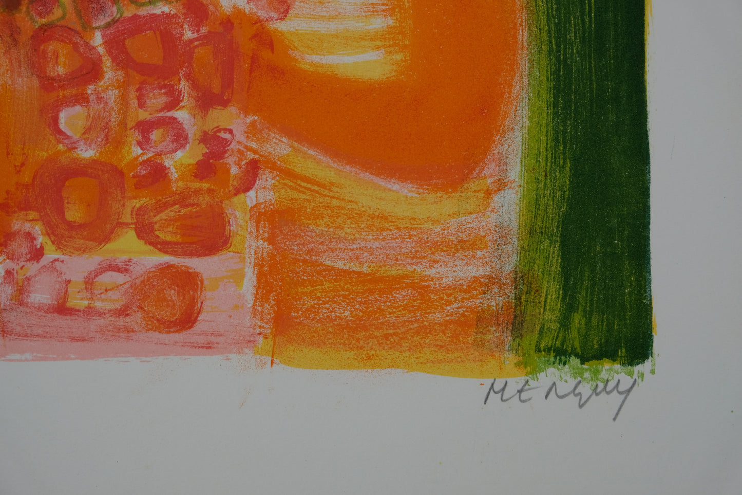 Frédéric MENGUY : La marchande de fleurs - Lithographie originale signée