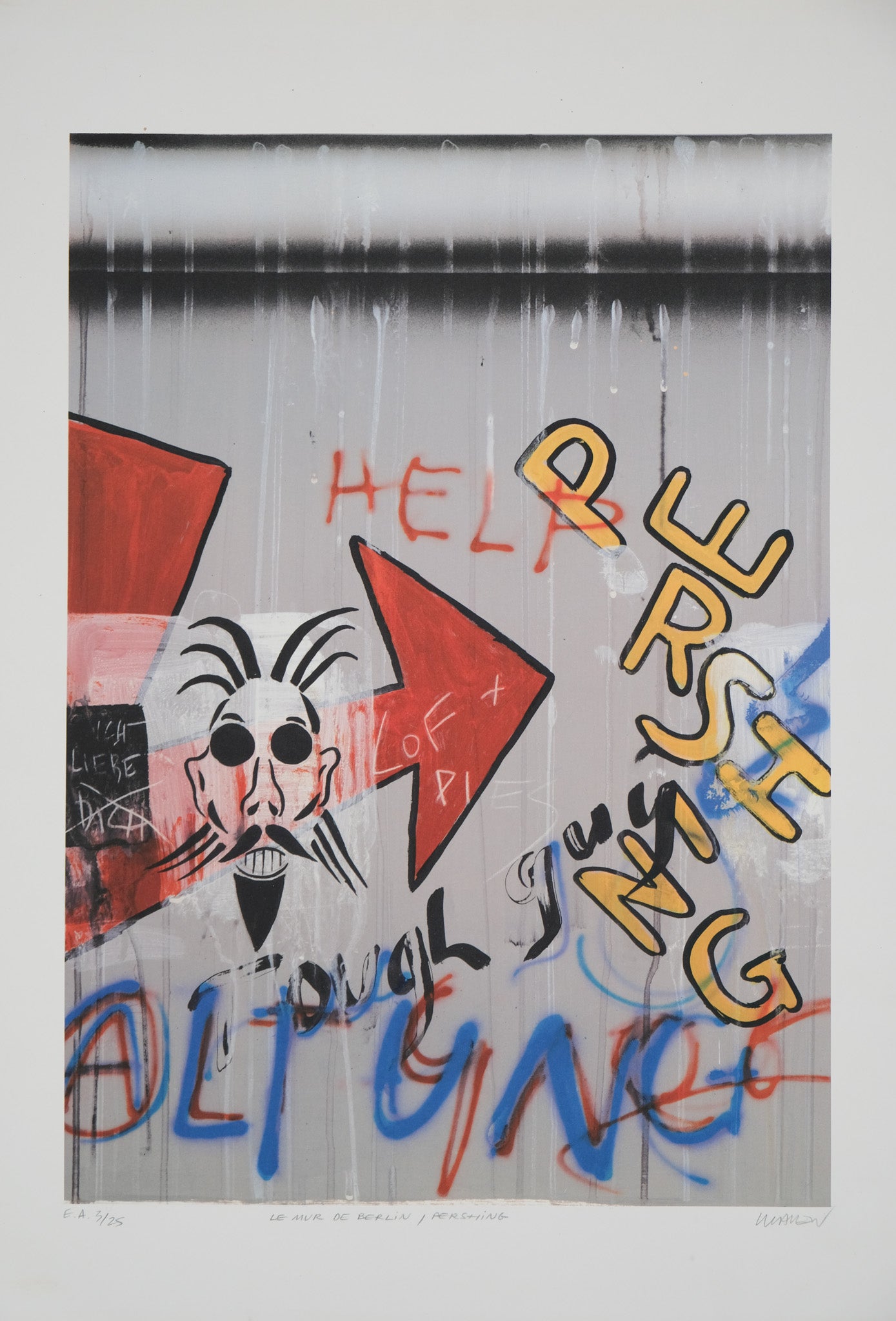 Peter KLASEN : Pershing - Lithographie originale signée