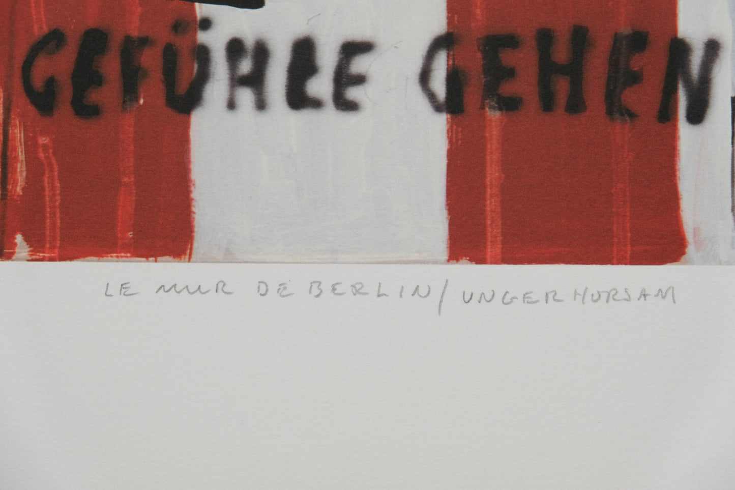 Peter KLASEN : Ungehorsam - Lithographie originale signée