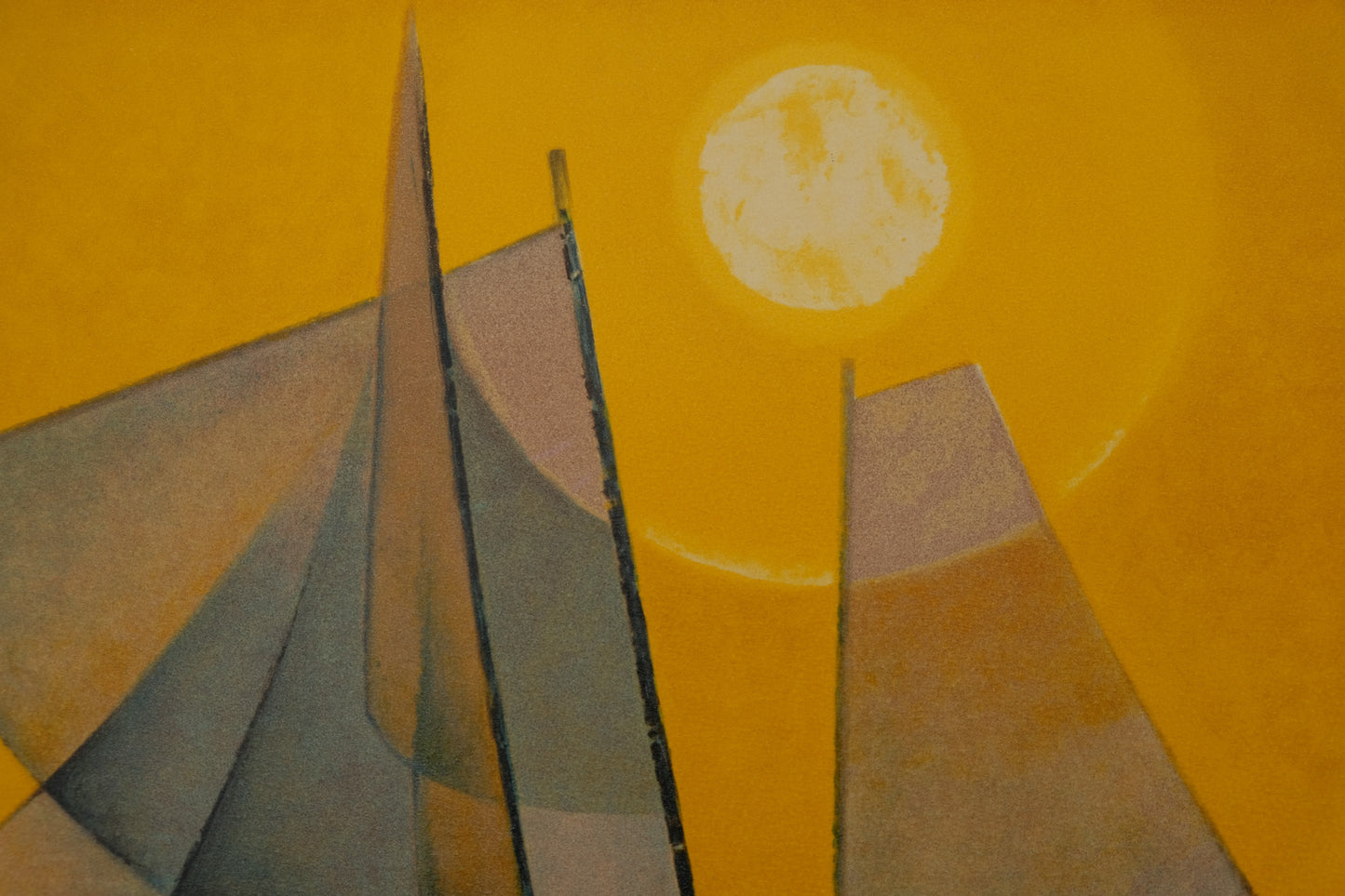 Louis TOFFOLI : Soleil couchant - Lithographie originale signée