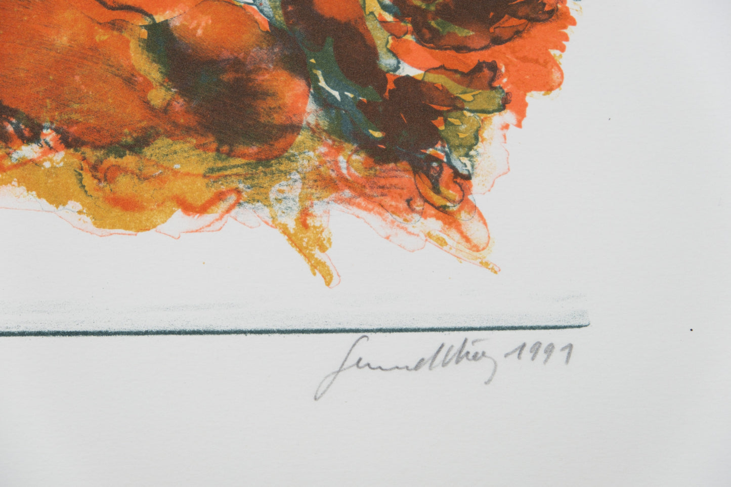 Gérard DIAZ : Acacia africain - Lithographie originale signée