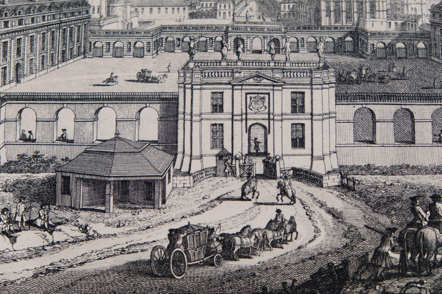 Jacques RIGAUD : Château royal de Vincennes - Gravure originale
