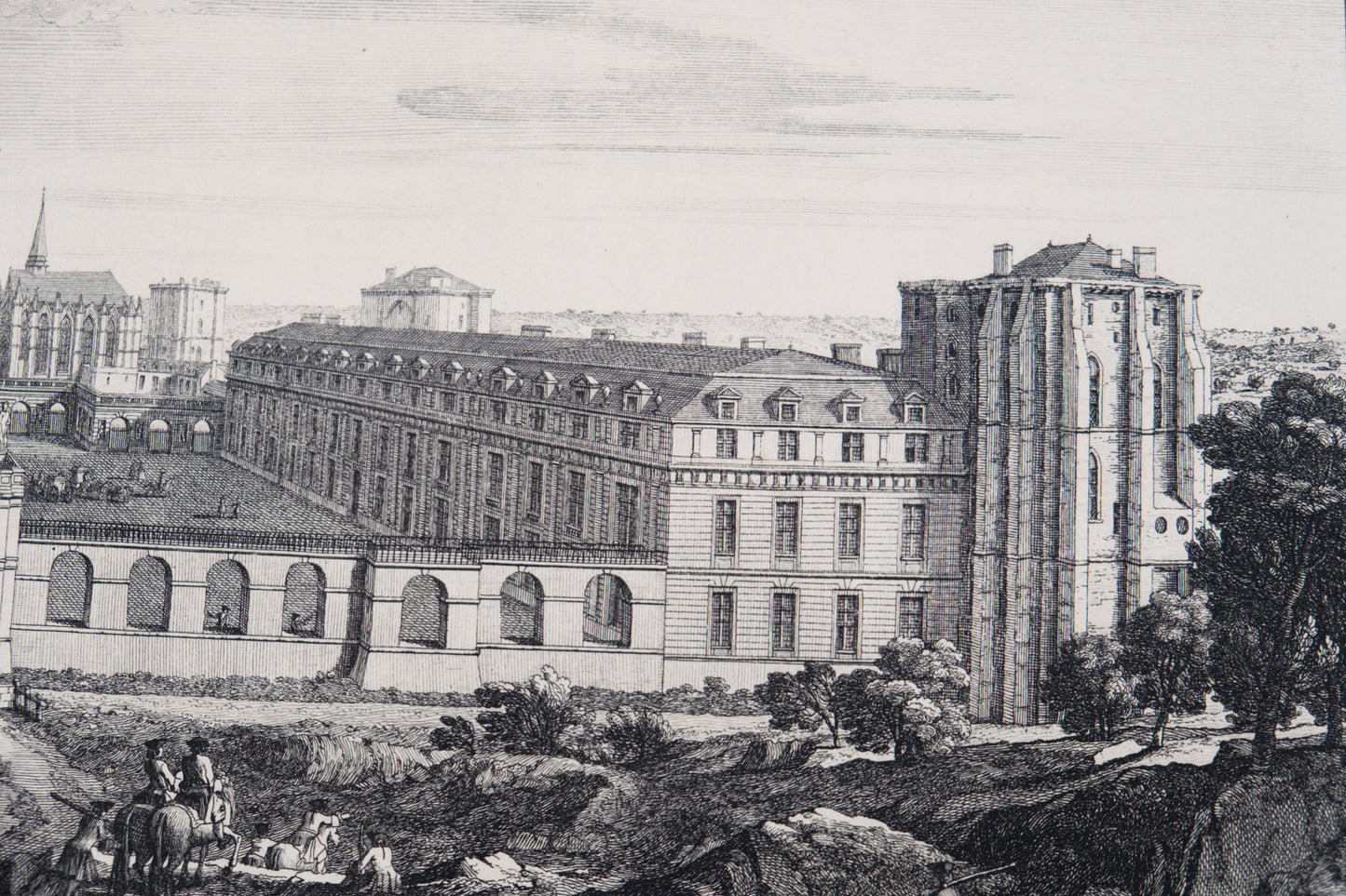 Jacques RIGAUD : Château royal de Vincennes - Gravure originale