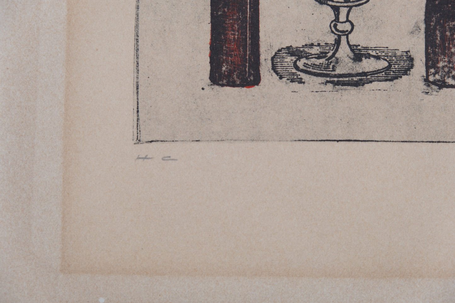 Max ERNST : Au fond du Beaujolais - Lithographie originale signée
