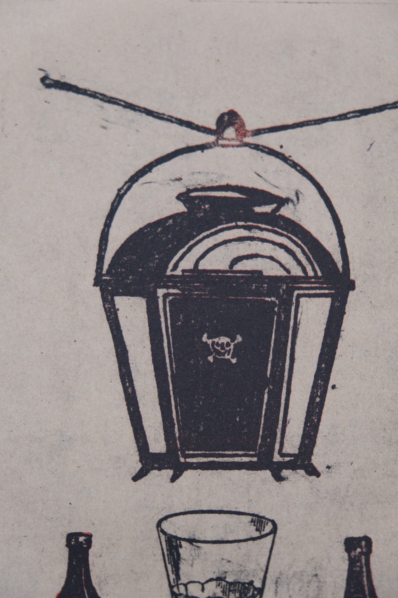 Max ERNST : Au fond du Beaujolais - Lithographie originale signée