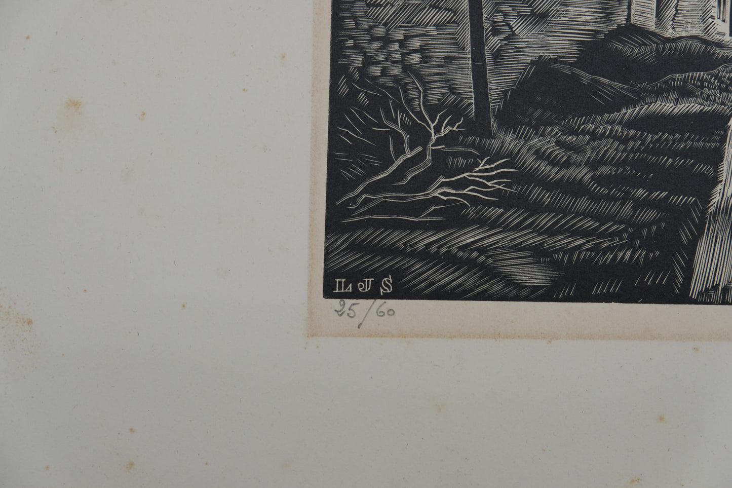Louis Joseph SOULAS : La route de campagne - Gravure originale signée