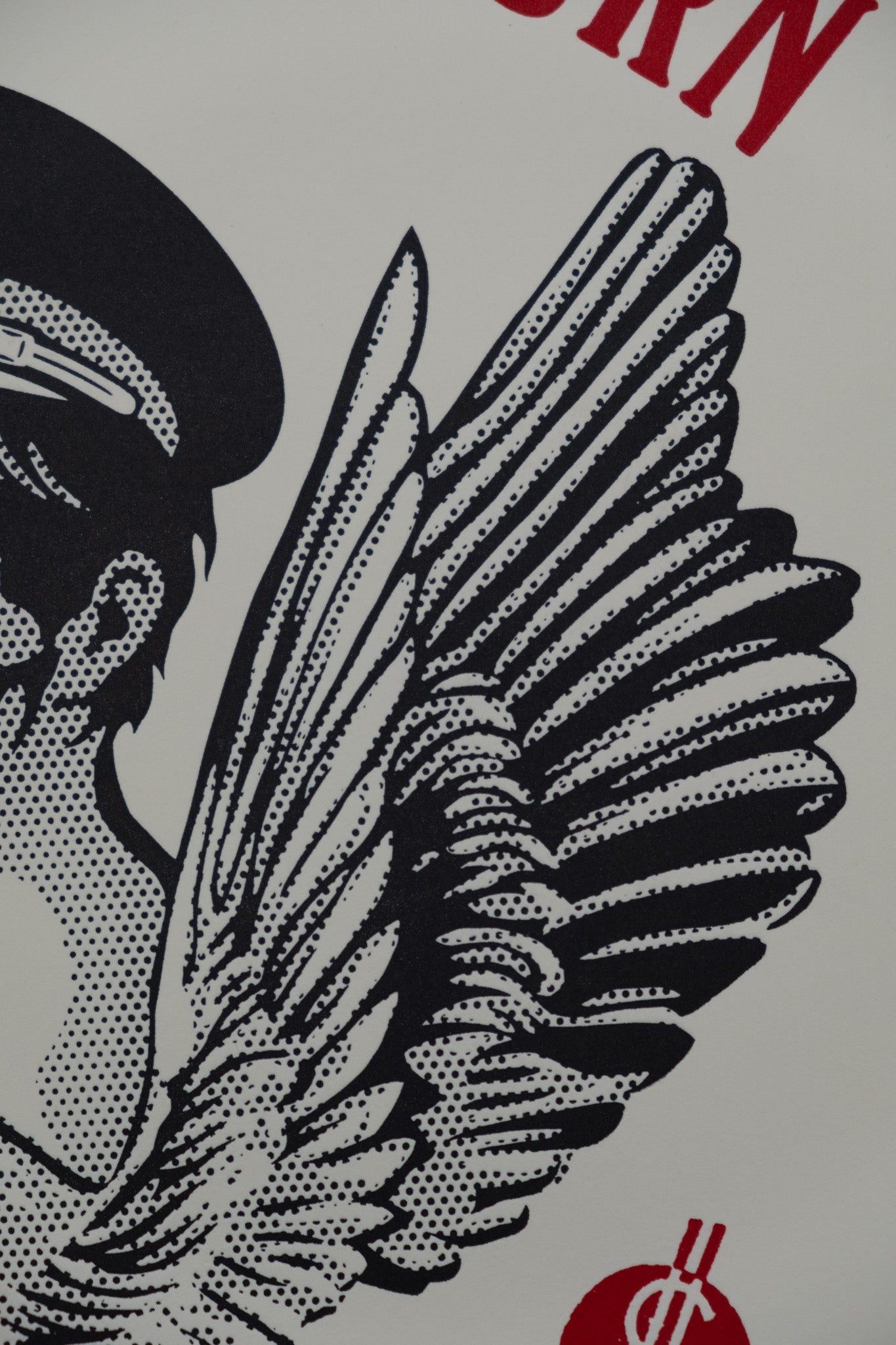 Shepard FAIREY (OBEY) : Burn Baby Burn - Letterpress originale signée