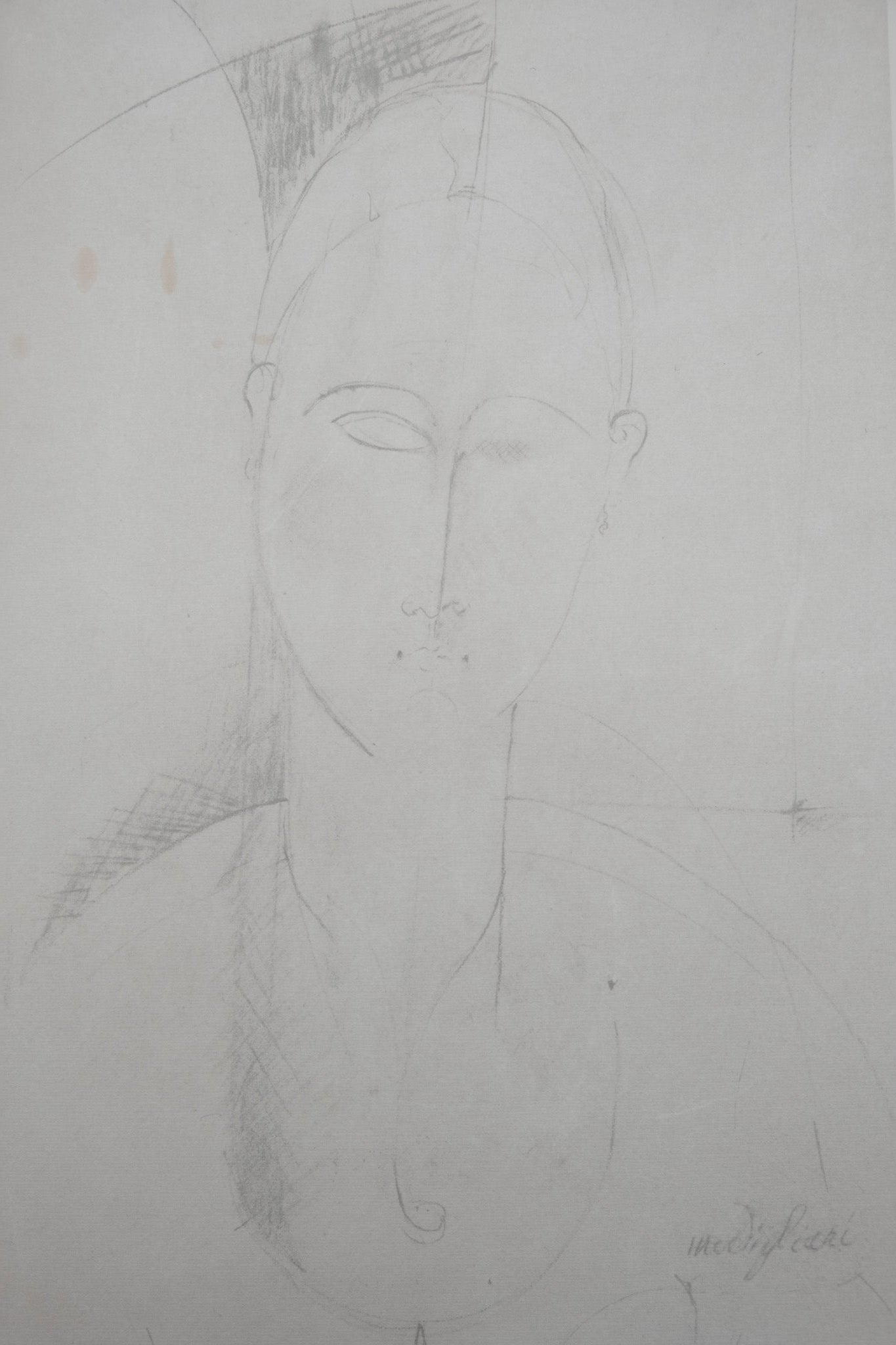 Amedeo MODIGLIANI : Femme au long cou - Lithographie signée