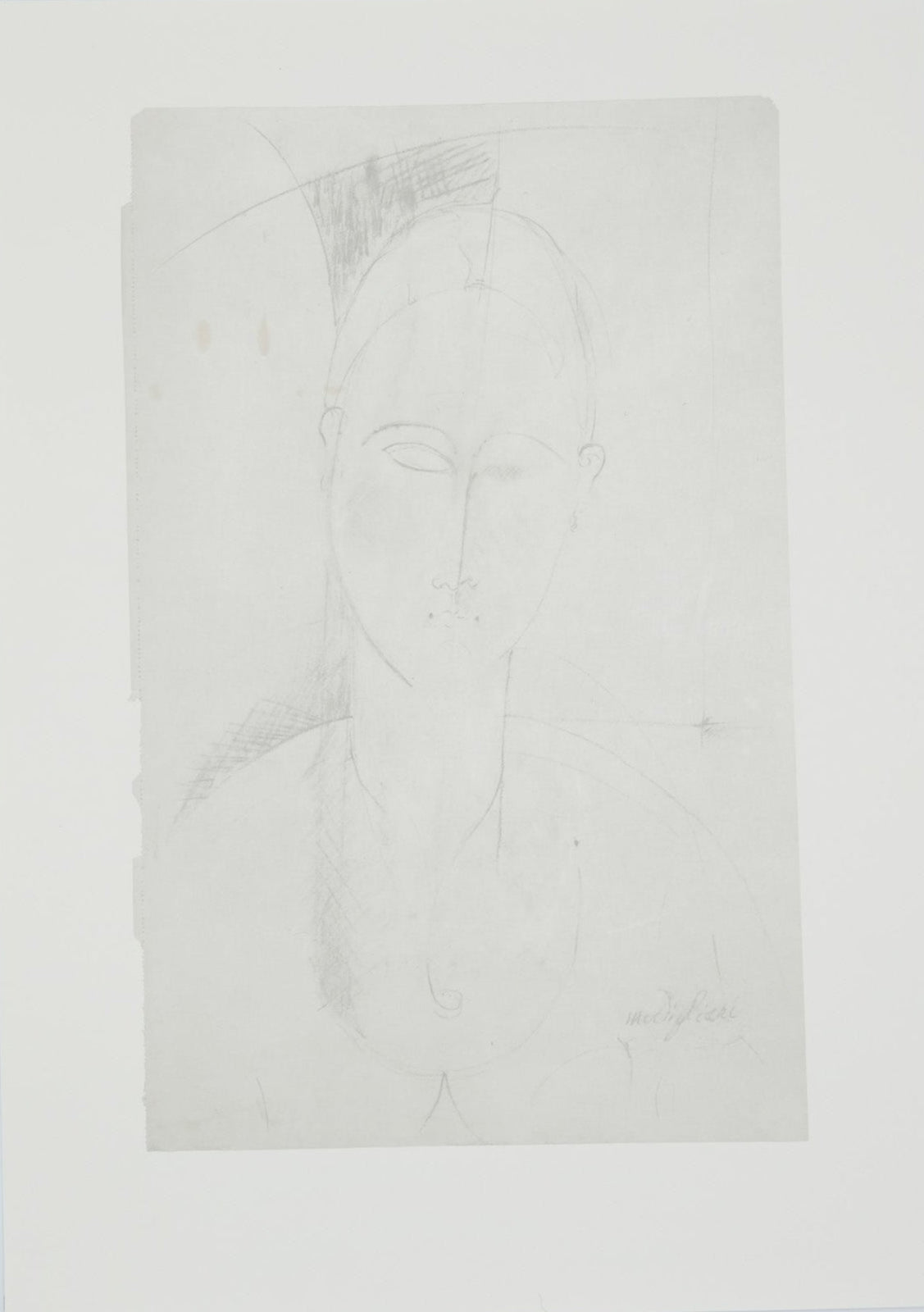 Amedeo MODIGLIANI : Femme au long cou - Lithographie signée