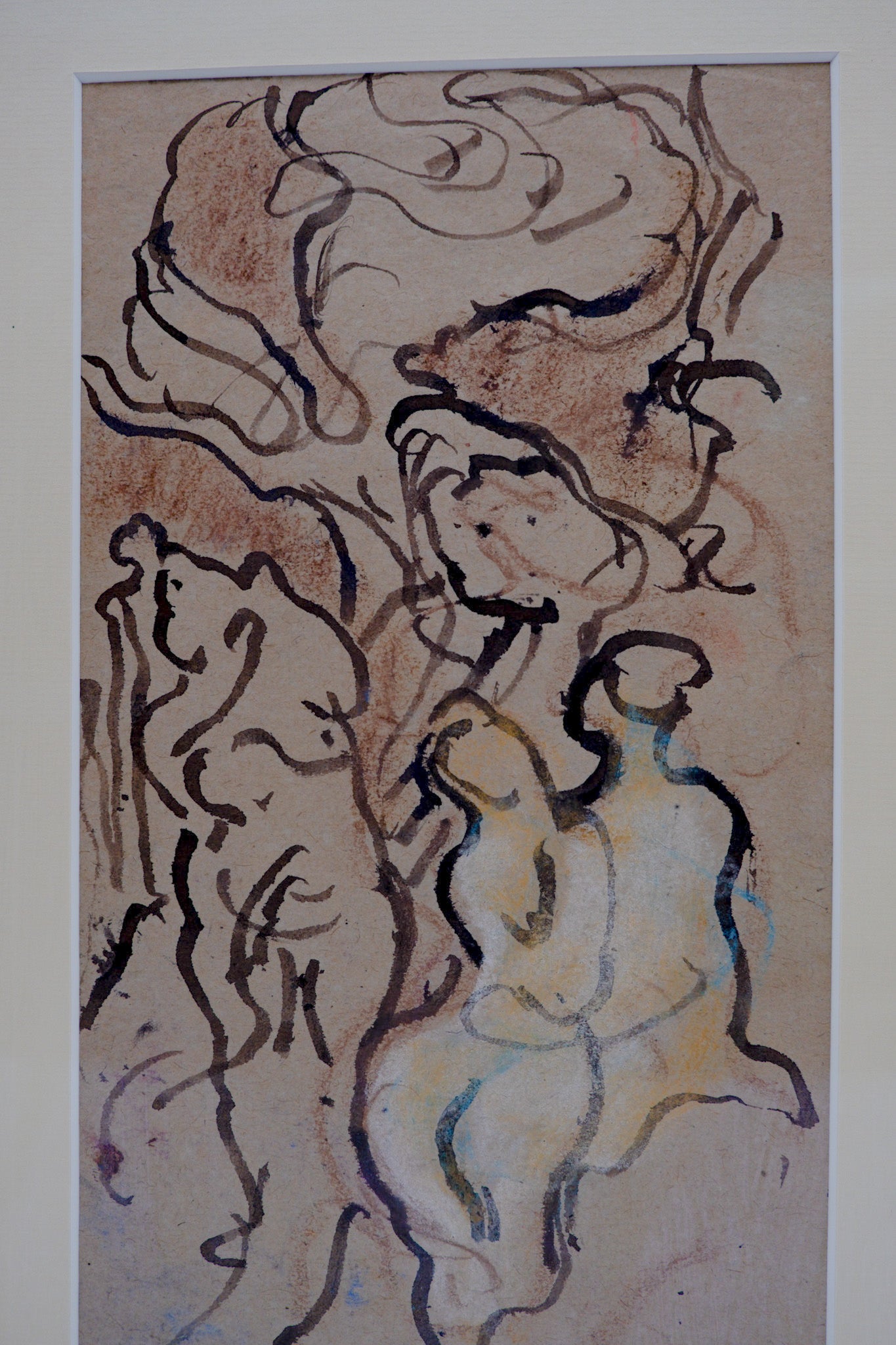 Louis VALTAT : Couple fauve - Dessin original signé