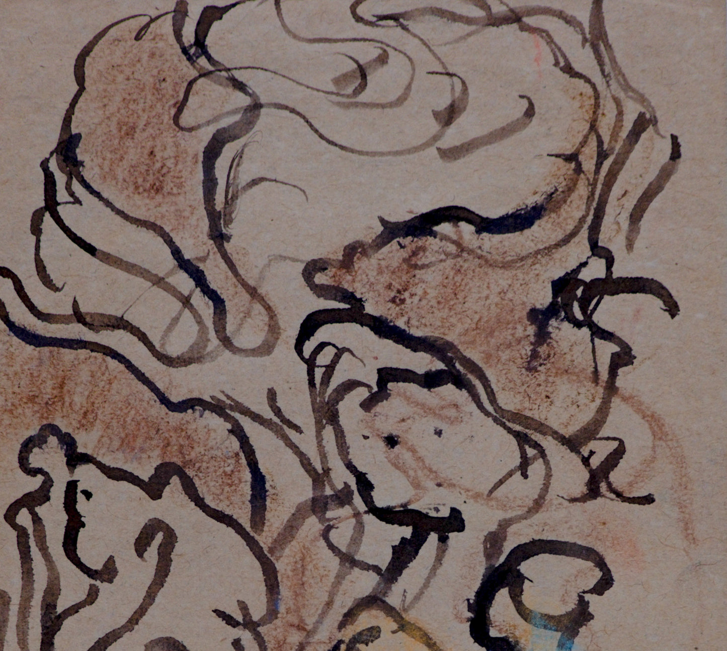 Louis VALTAT : Couple fauve - Dessin original signé