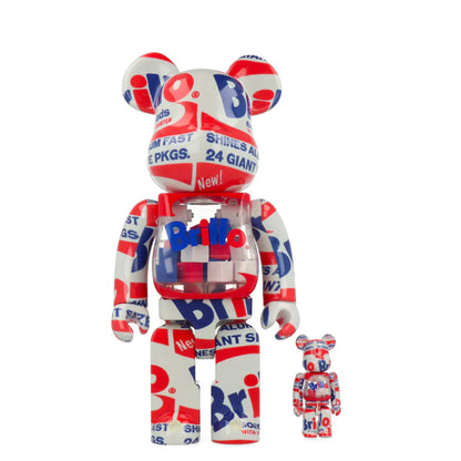 Andy WARHOL : Brillo - Bearbrick 100% et 400%