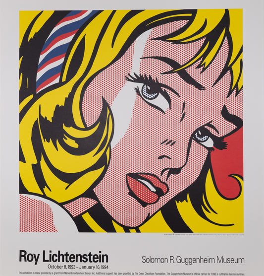 Roy LICHTENSTEIN : Girl with hair ribbon - Lithographie