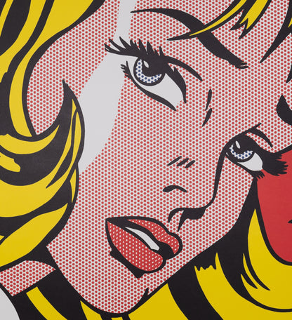 Roy LICHTENSTEIN : Girl with hair ribbon - Lithographie