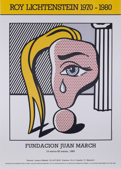 Roy LICHTENSTEIN : Girl with Tear - Affiche originale