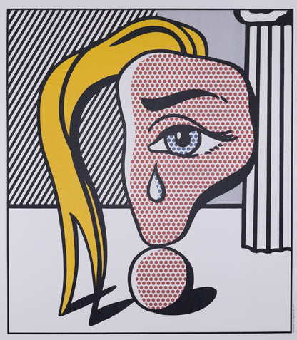 Roy LICHTENSTEIN : Girl with Tear - Affiche originale