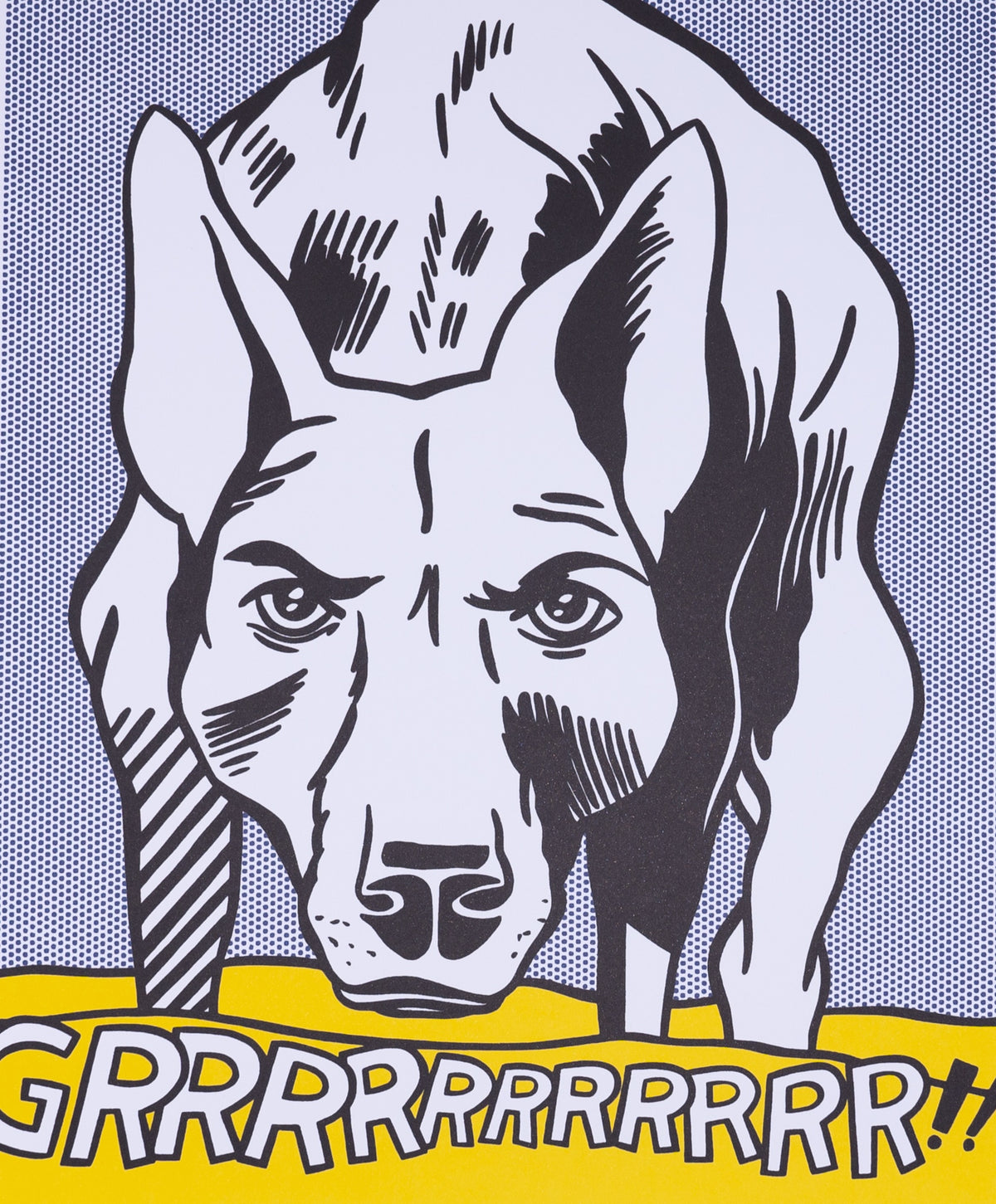 Roy LICHTENSTEIN : Grrrrrrrr !! - Affiche originale