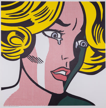 Roy LICHTENSTEIN : Frightened girl - Lithographie
