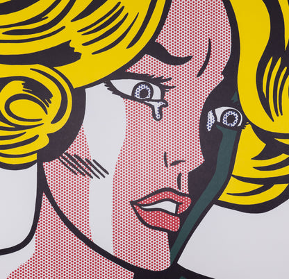 Roy LICHTENSTEIN : Frightened girl - Lithographie