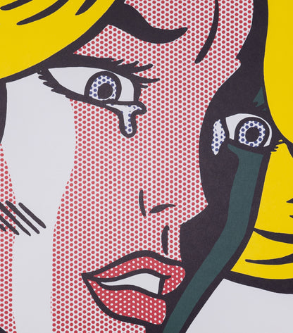 Roy LICHTENSTEIN : Frightened girl - Lithographie