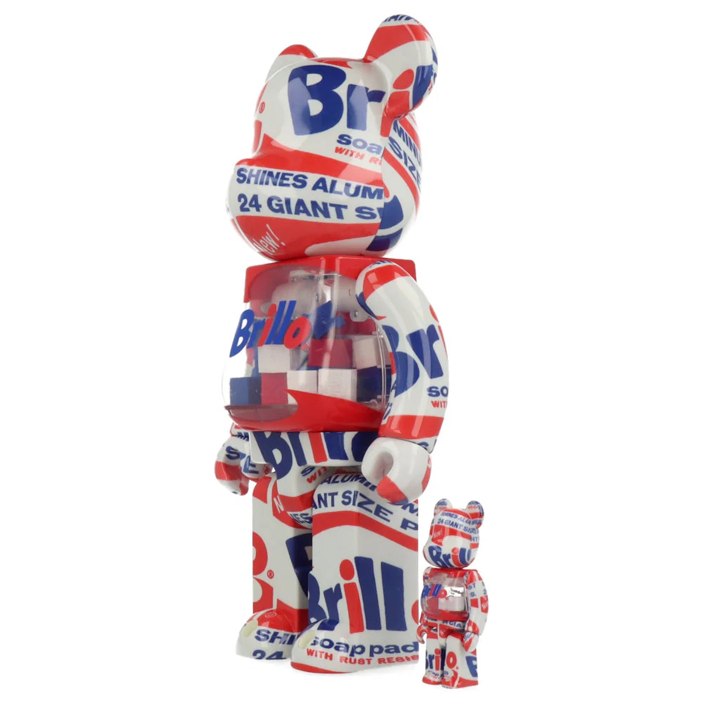 Andy WARHOL : Brillo - Bearbrick 100% et 400%