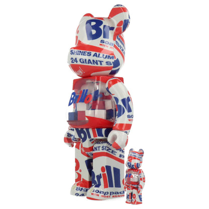 Andy WARHOL : Brillo - Bearbrick 100% et 400%