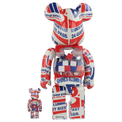 Andy WARHOL : Brillo - Bearbrick 100% et 400%
