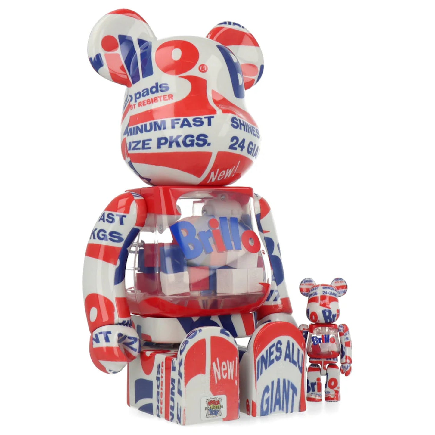 Andy WARHOL : Brillo - Bearbrick 100% et 400%